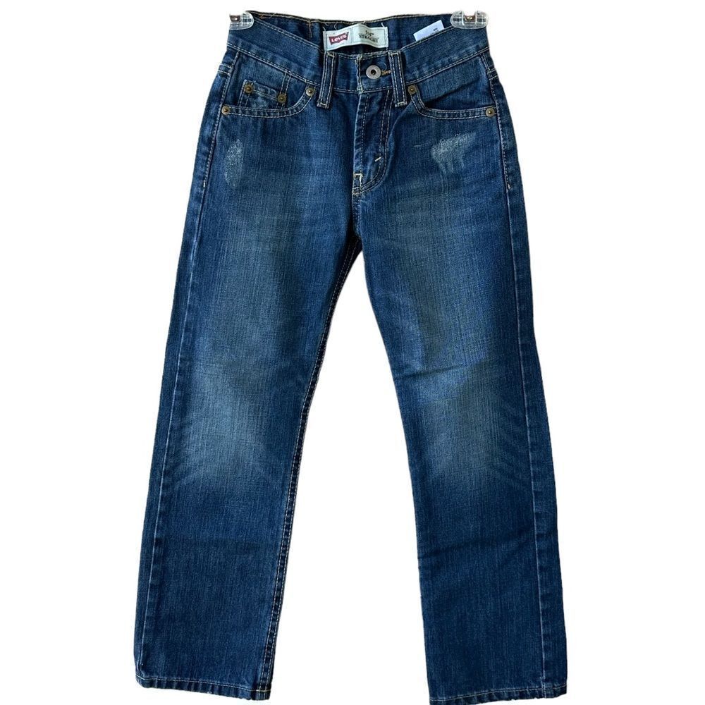 Levi's Big Kids ' High Rise 514 Slim Straight Jeans Blue Size 8 Slim